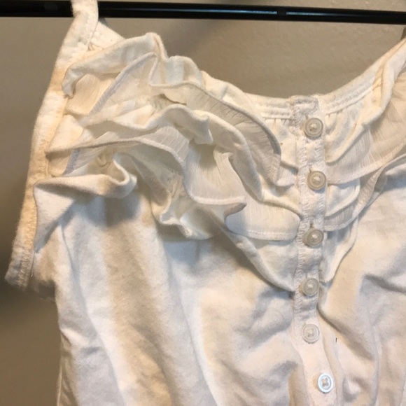 White Ruffle Tank - Picture 2 of 4